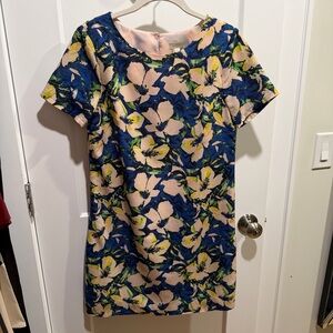 J. Crew Blue Floral Mini Dress Size 0